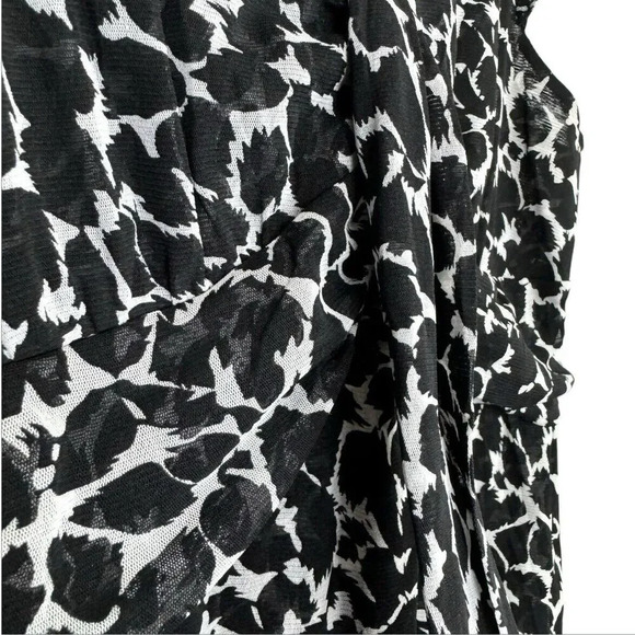 Vintage Y2K Fairy Whimsigoth INC Mesh Babydoll Top XL V-Neck Black Ruffle Hem - Picture 5 of 7